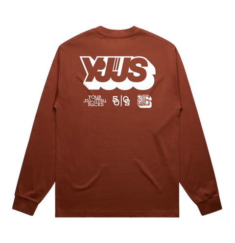 YJJS Staple Premium L/S Tee (Brick)