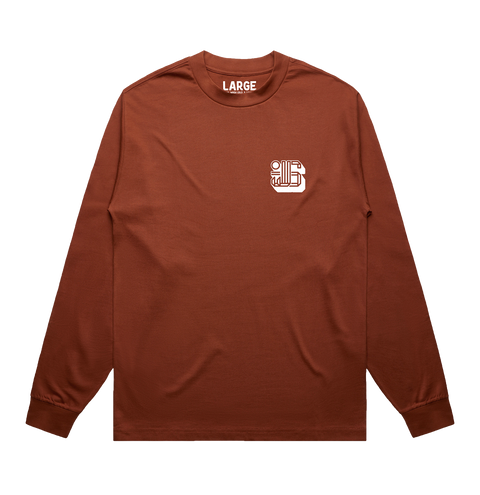 YJJS Staple Premium L/S Tee (Brick)