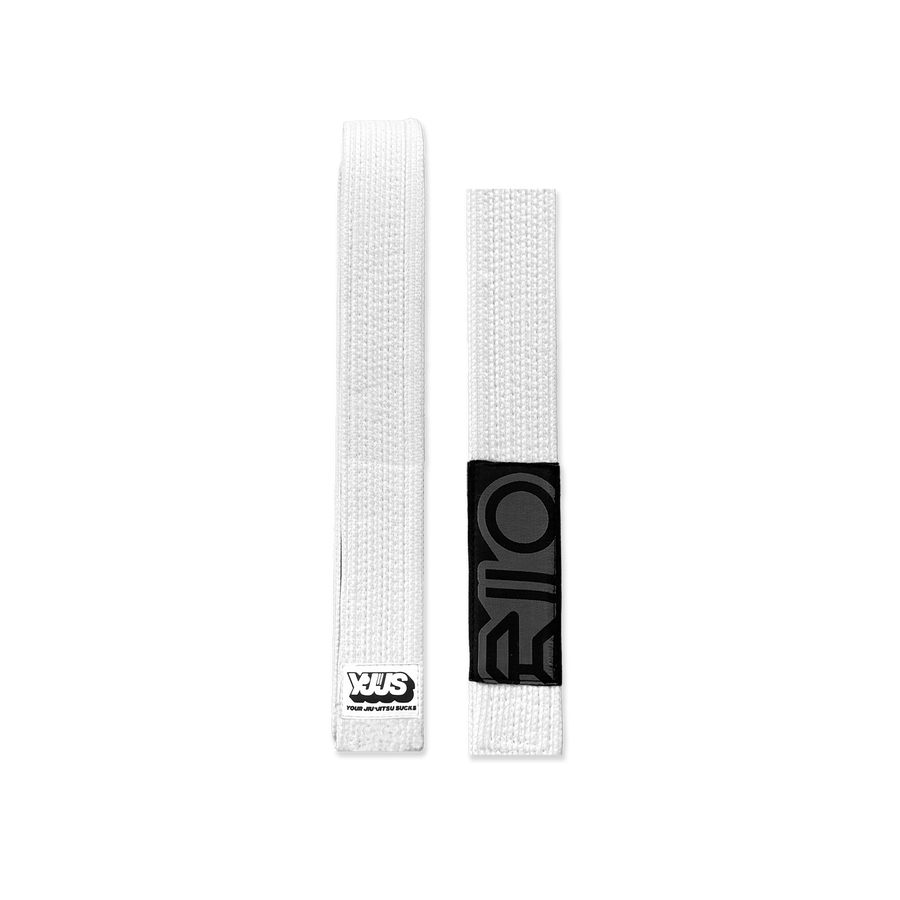 YJJS SELECT SERIES BELT V2 (White) · Your Jiu Jitsu Sucks