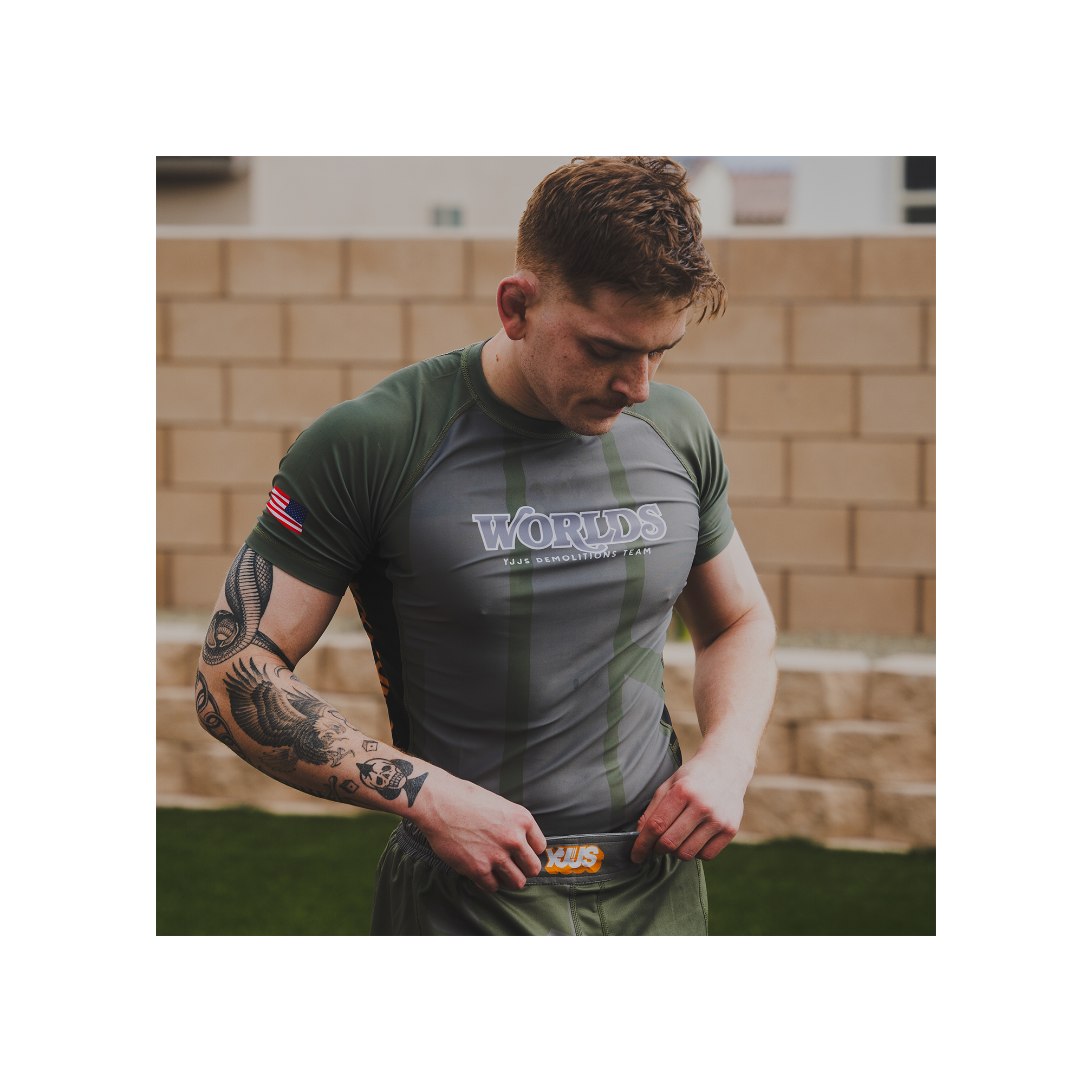 P2 // Demolitions Team Rashguard (Olive)