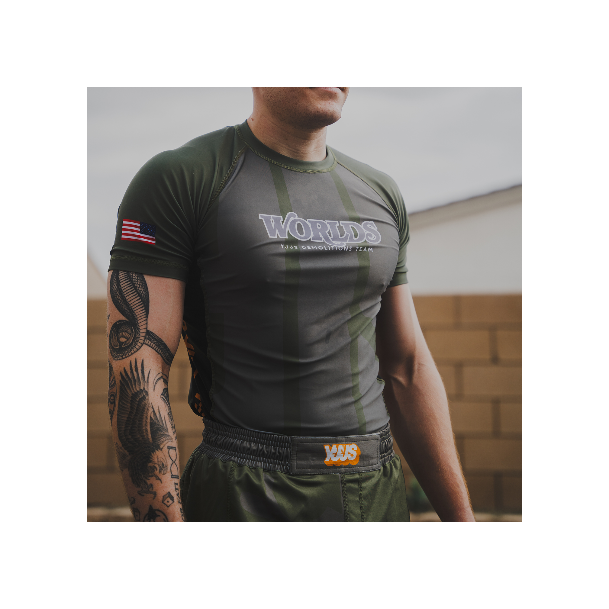 P2 // Demolitions Team Rashguard (Olive)