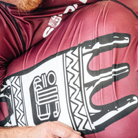 YJJS SNS Black Training Shorts (Burgandy)