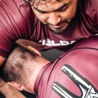 YJJS SNS Black Rashguard (Burgandy)