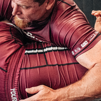 YJJS SNS Black Training Shorts (Burgandy)