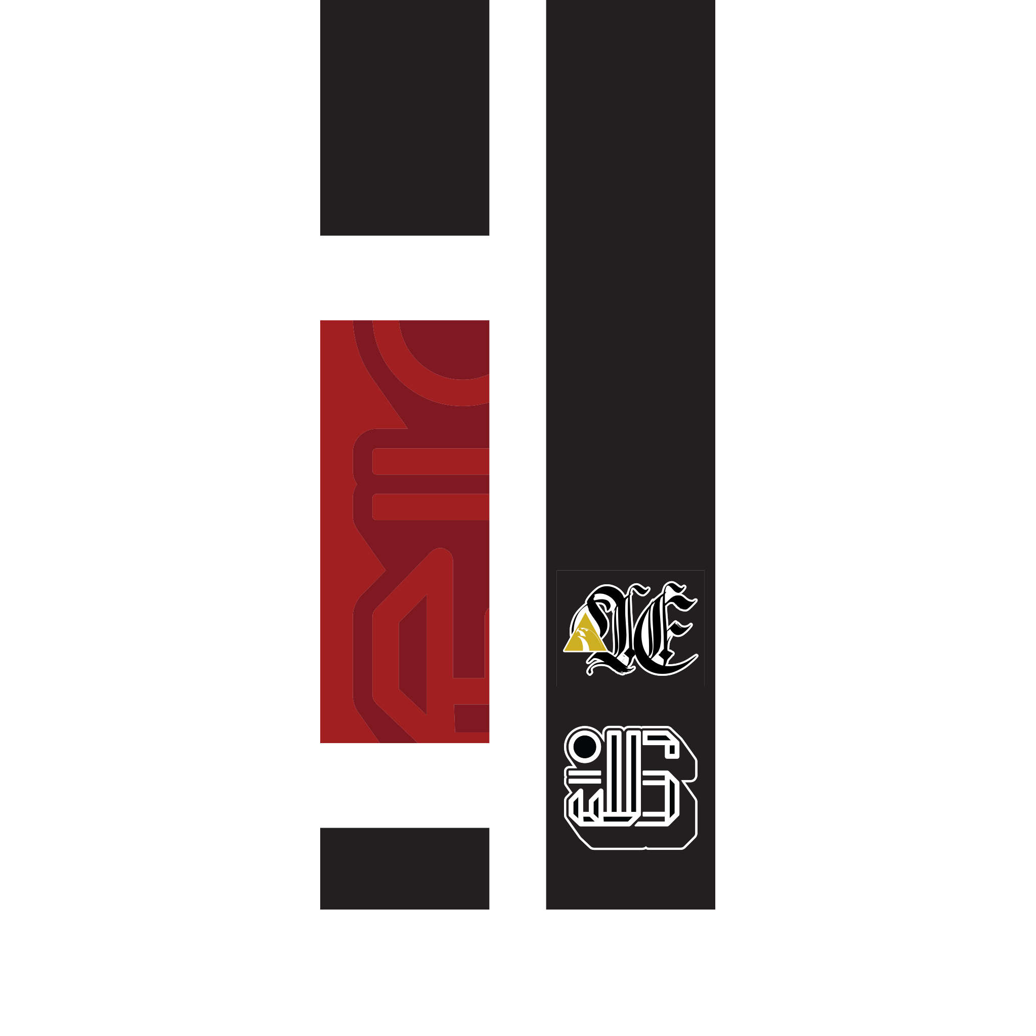 YJJS x AIE 350G PW Belt (Black/Bars)