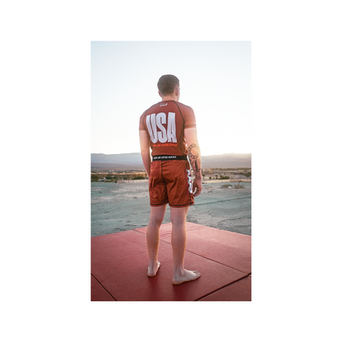 YJJS World Champs Training Shorts (Borange)