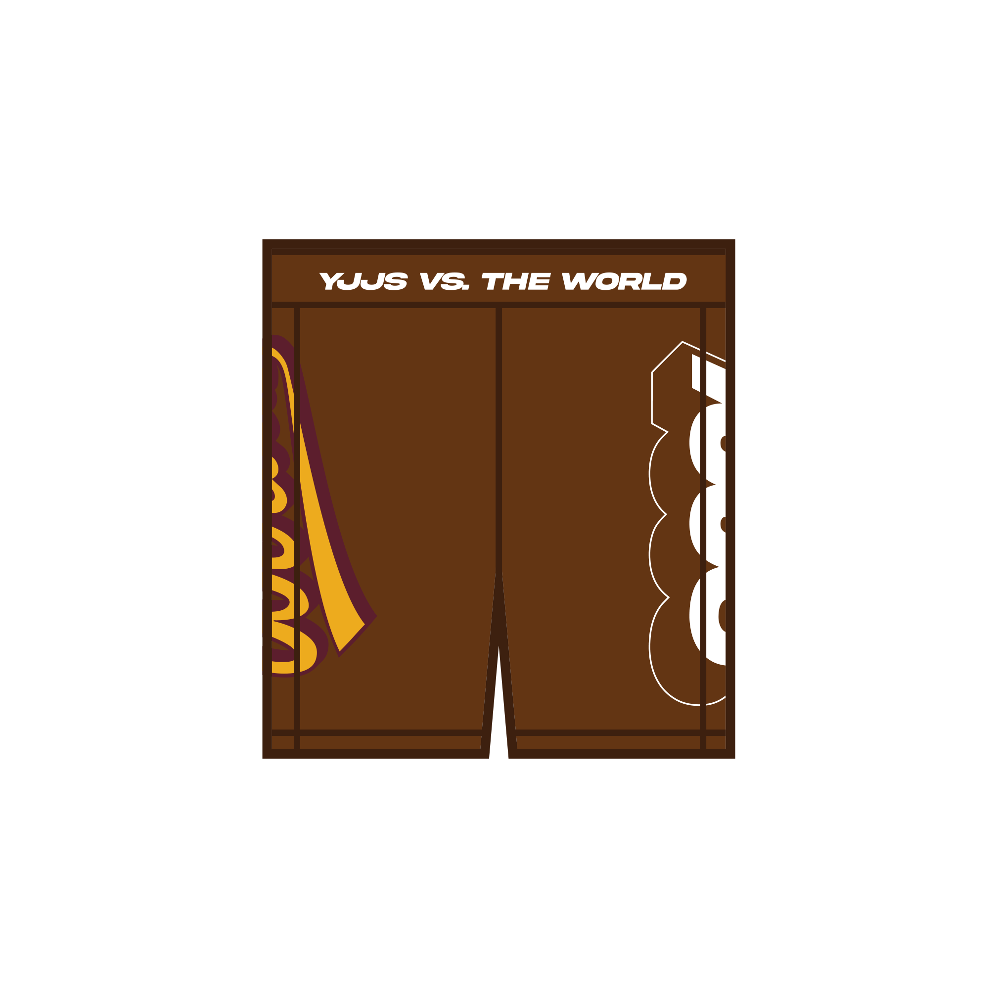 **PRE-ORDER** YJJS 2026 Training Shorts / Brown (6-8 weeks)