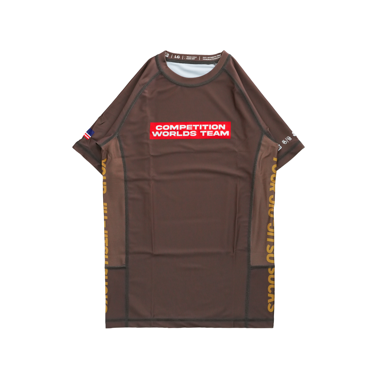 YJJS COMP26 Rashguard (Brown)