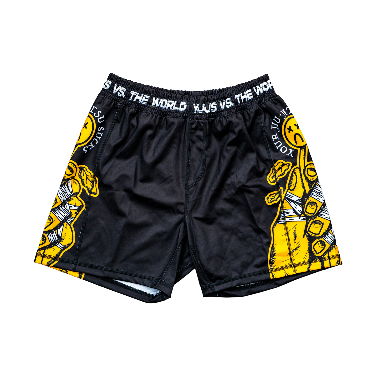 LOVES ME NOT Training Shorts (BLACK/YELLOW)