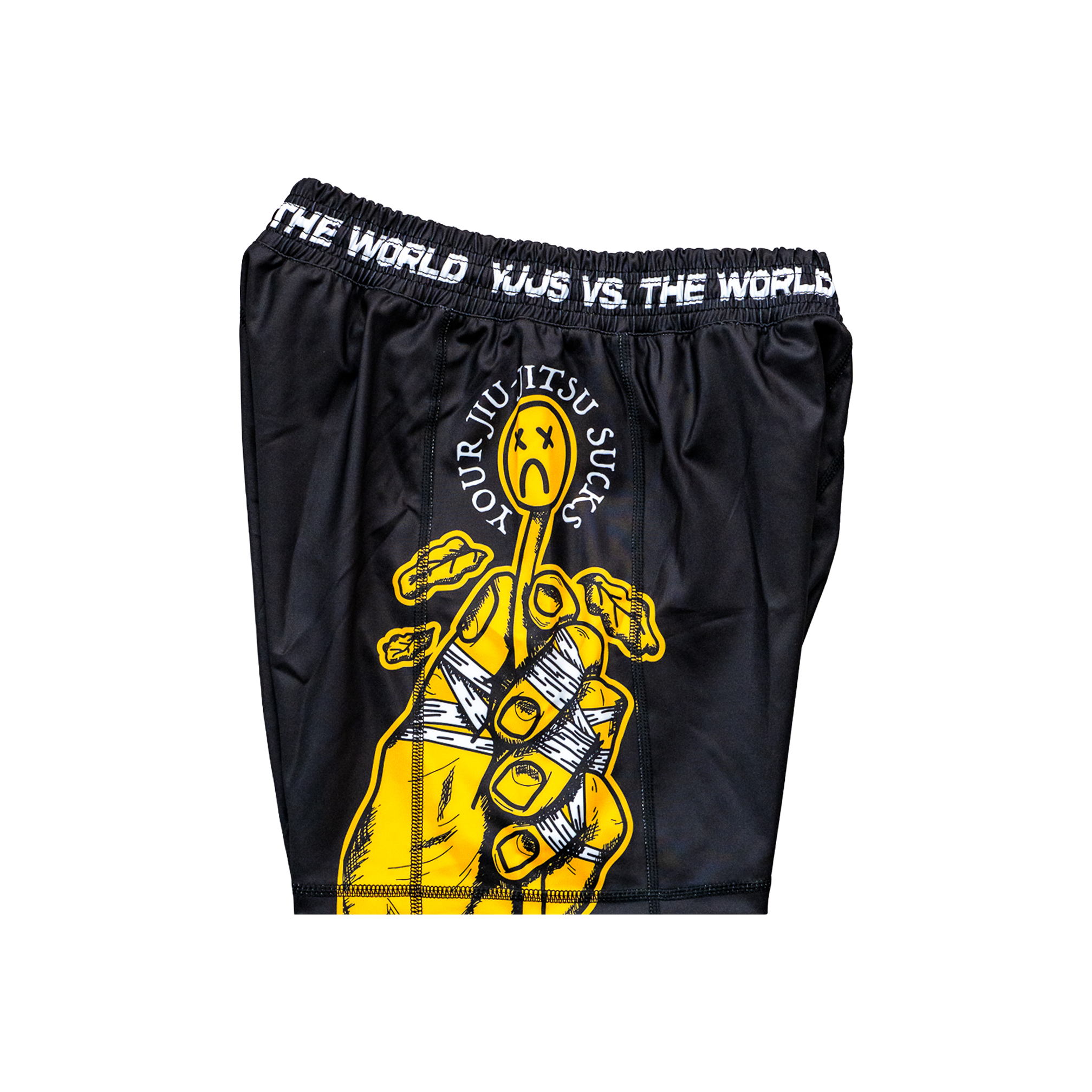 LOVES ME NOT Training Shorts (BLACK/YELLOW)