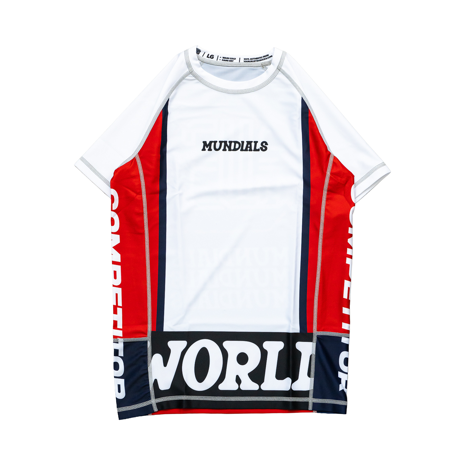 MUNDIALS Rashguard (WHITE/BLACK)