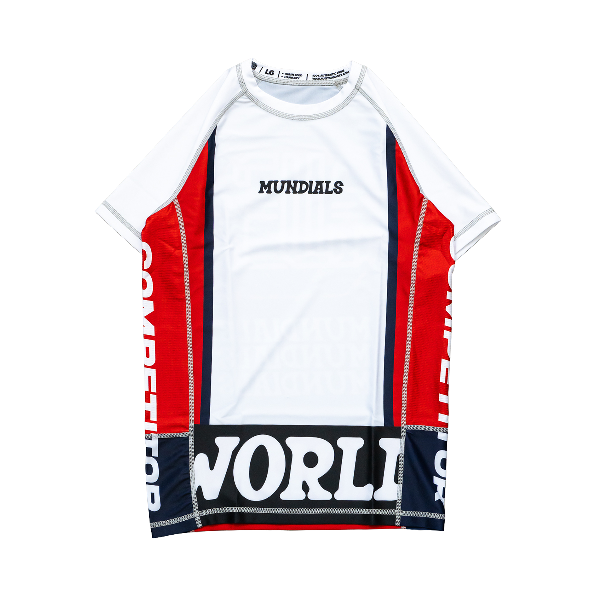 MUNDIALS Rashguard (WHITE/BLACK)
