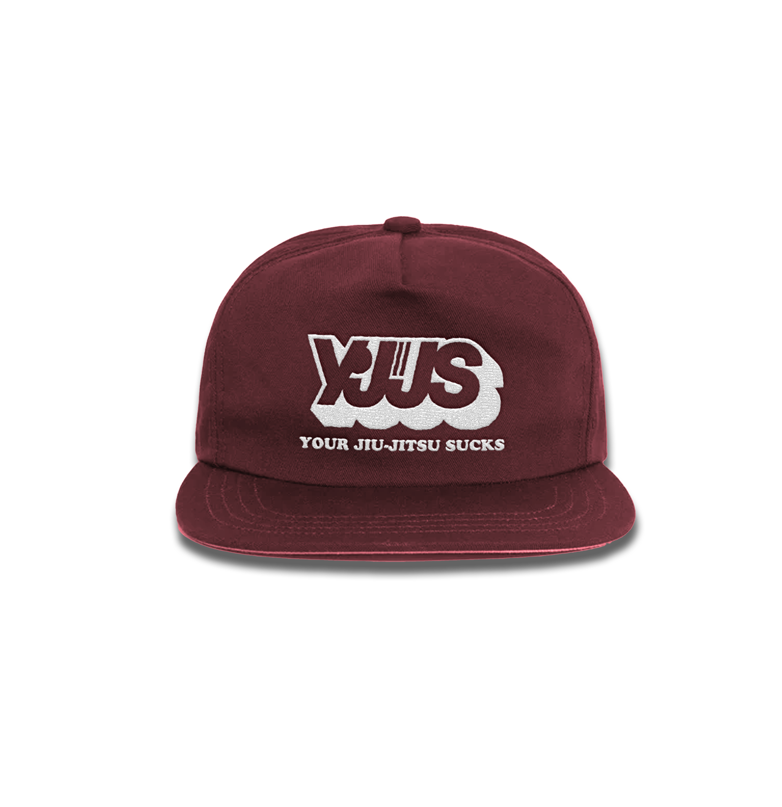 YJJS Staple Snapback (Burgandy)