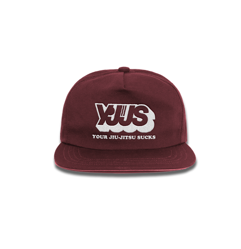 YJJS Staple Snapback (Burgandy)