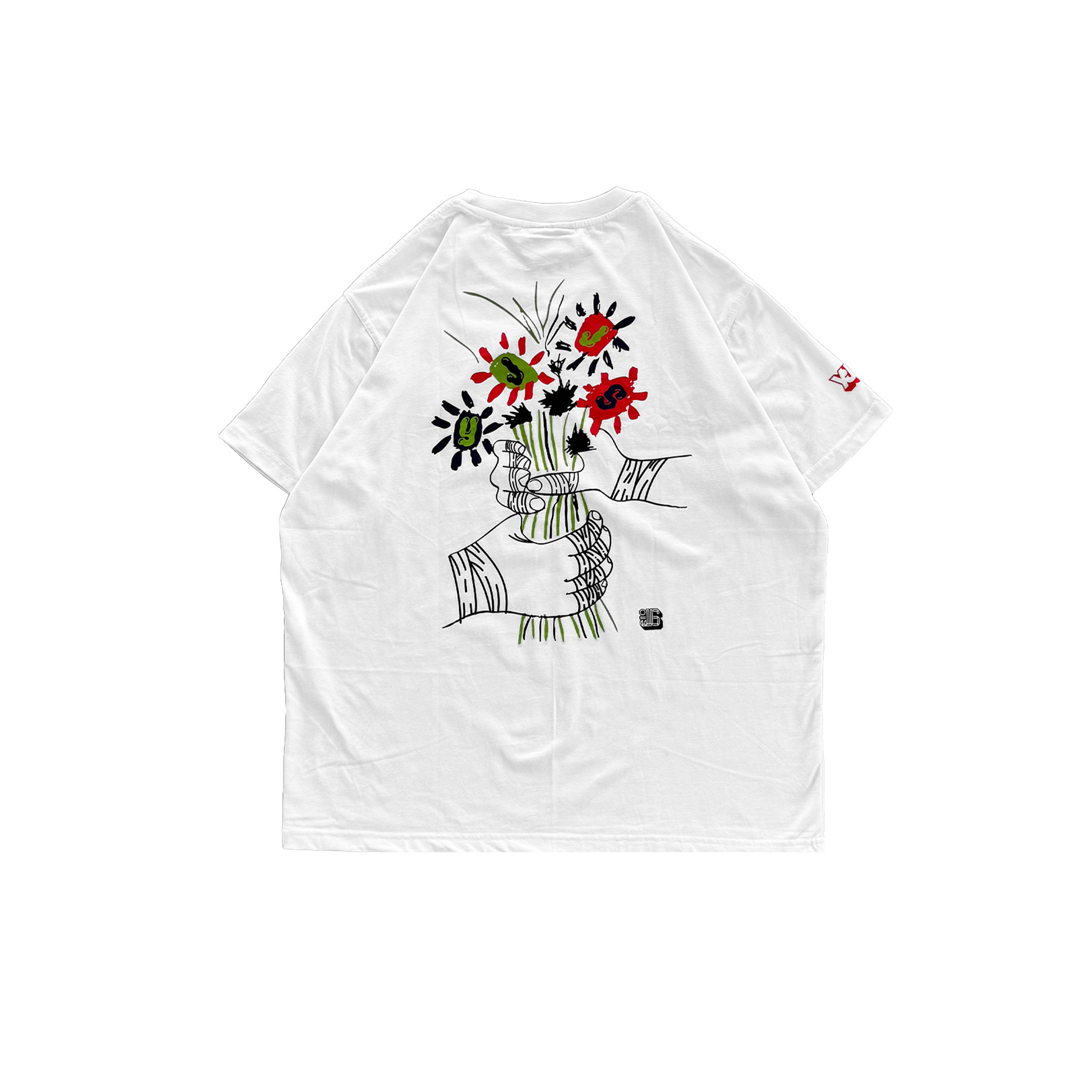 C77 YJJS Flowers Tee Youth (White)