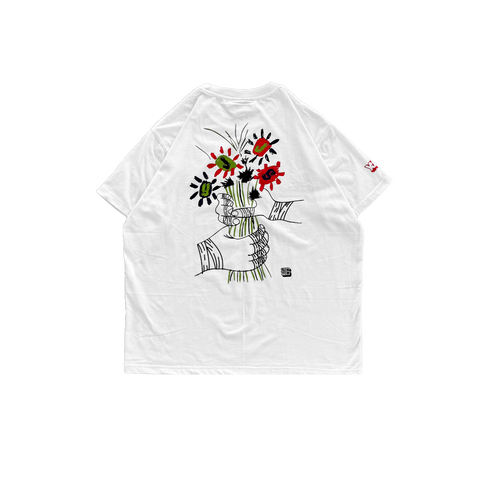 C77 YJJS Flowers Tee Youth (White)