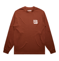 YJJS Staple Premium L/S Tee (Brick)