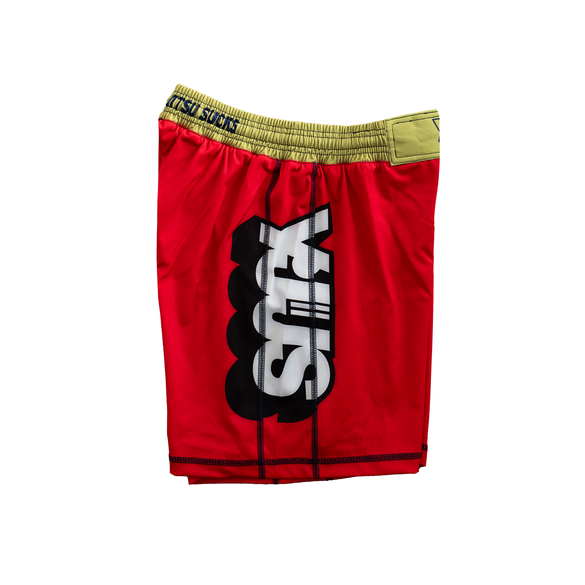 YJJS King of Pins Training Shorts (Pinstripe Red)