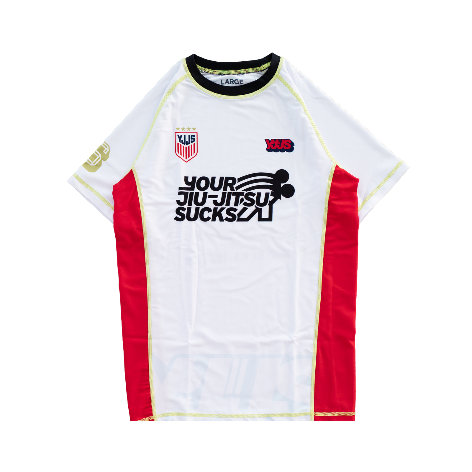 YJJS Gold Medal Rashguard (White)