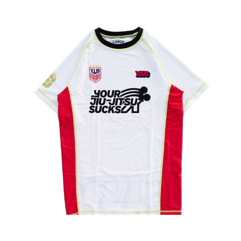 YJJS Gold Medal Rashguard (White)