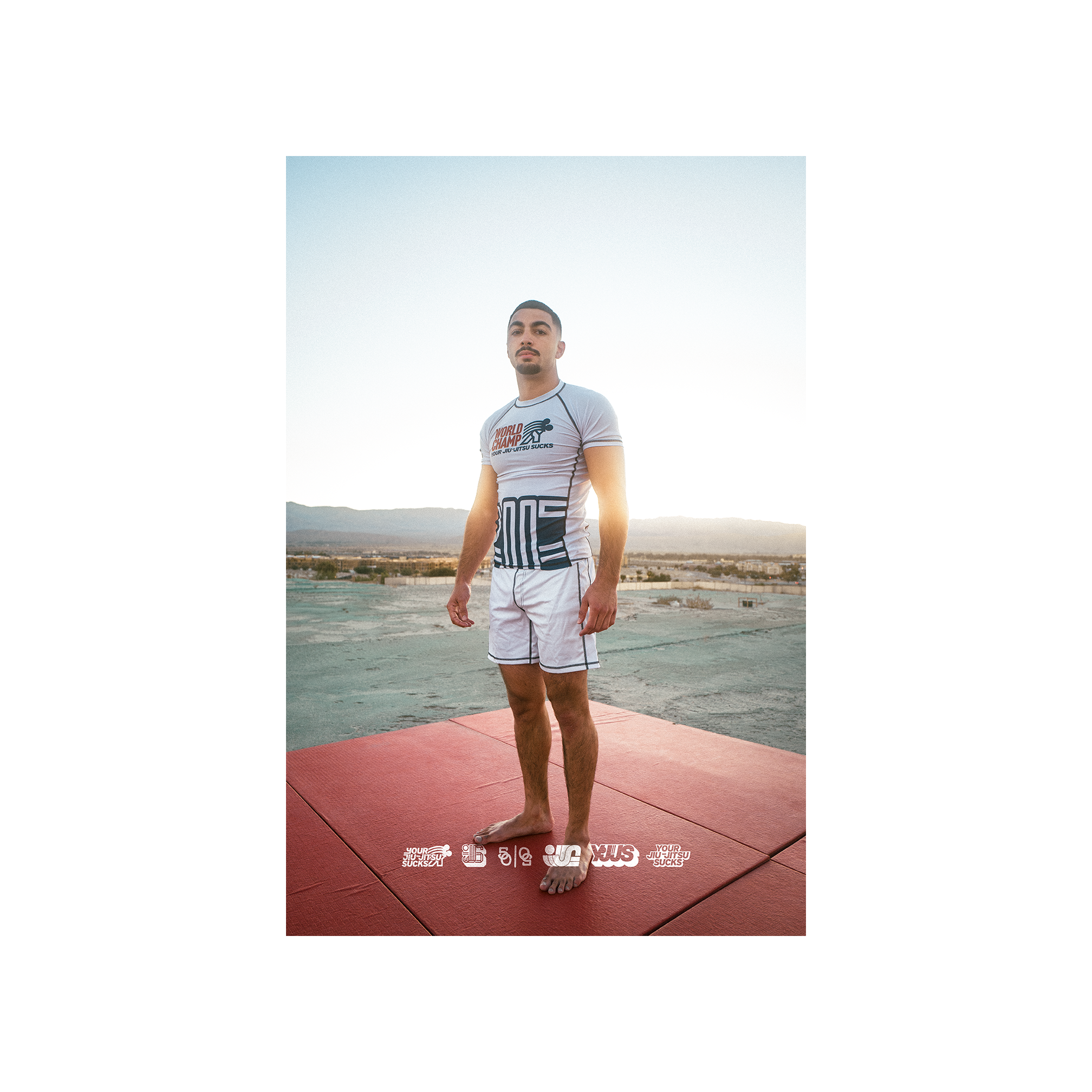 YJJS World Champs Rashguard (Glacier)