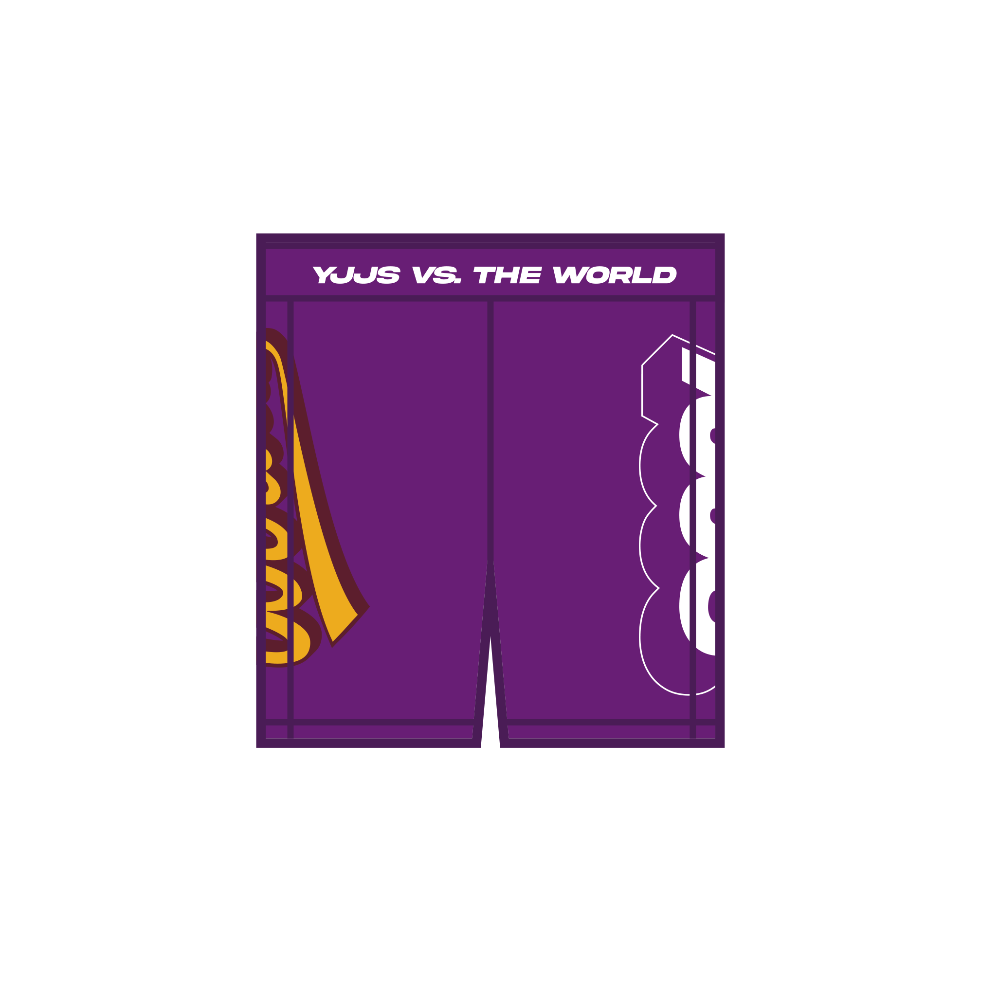 **PRE-ORDER** YJJS 2026 Training Shorts / Purple (6-8 weeks)