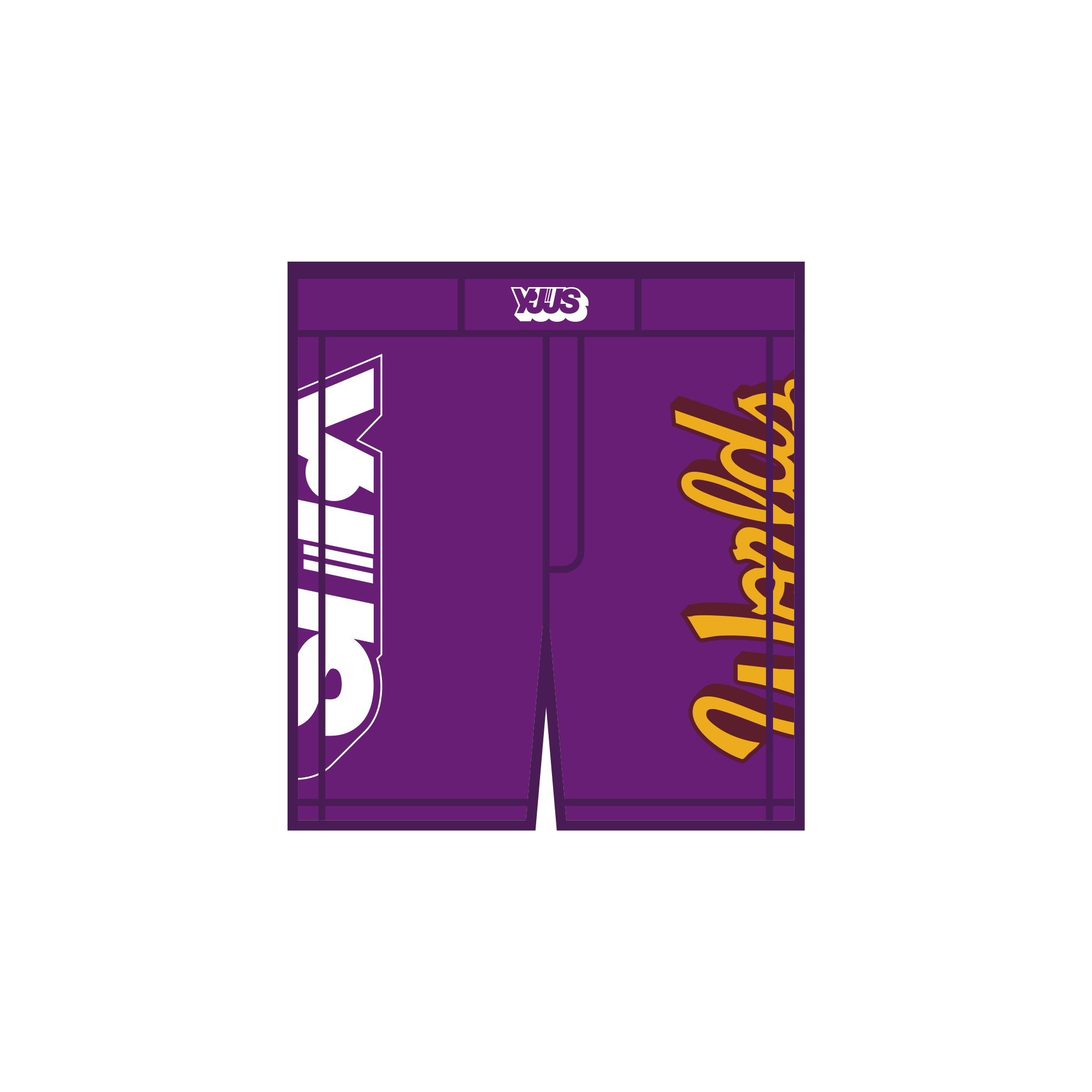 **PRE-ORDER** YJJS 2026 Training Shorts / Purple (6-8 weeks)