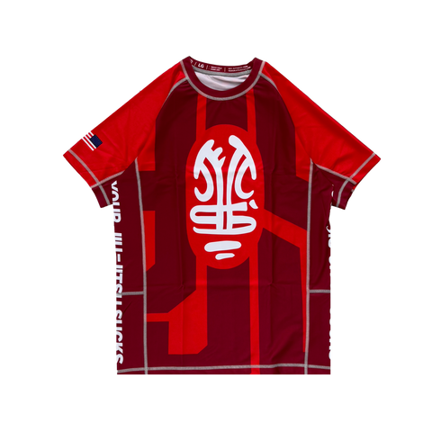 P2 // YJJS Y.O.T.S. Rashguard (Red)