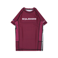 YJJS SNS Black Rashguard (Burgandy)