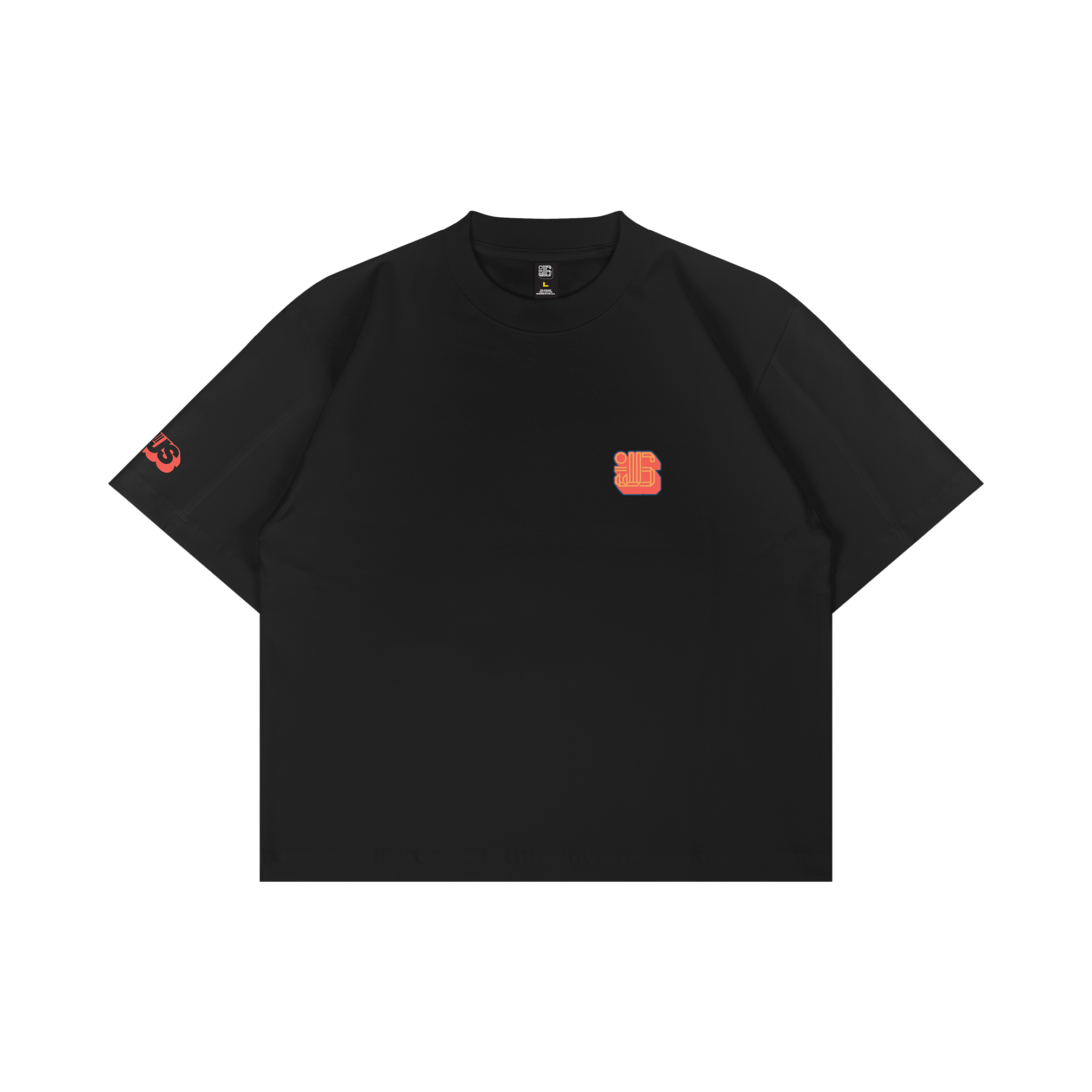 C142 [SUPER] CHAIN WRESTLING Tee (BLACK)