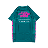 STORE HOURS Rashguard (GREEN/PINK)