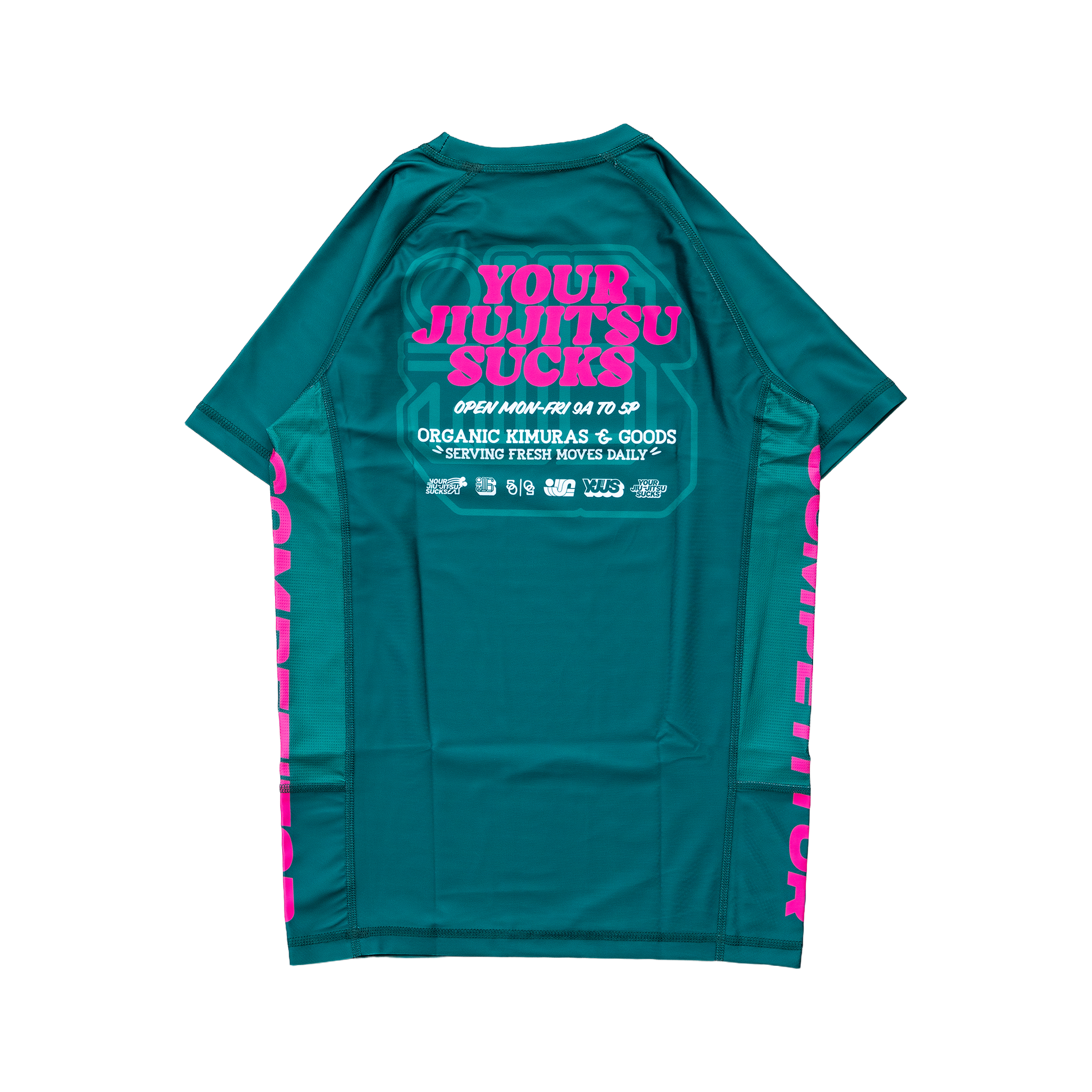 STORE HOURS Rashguard (GREEN/PINK)