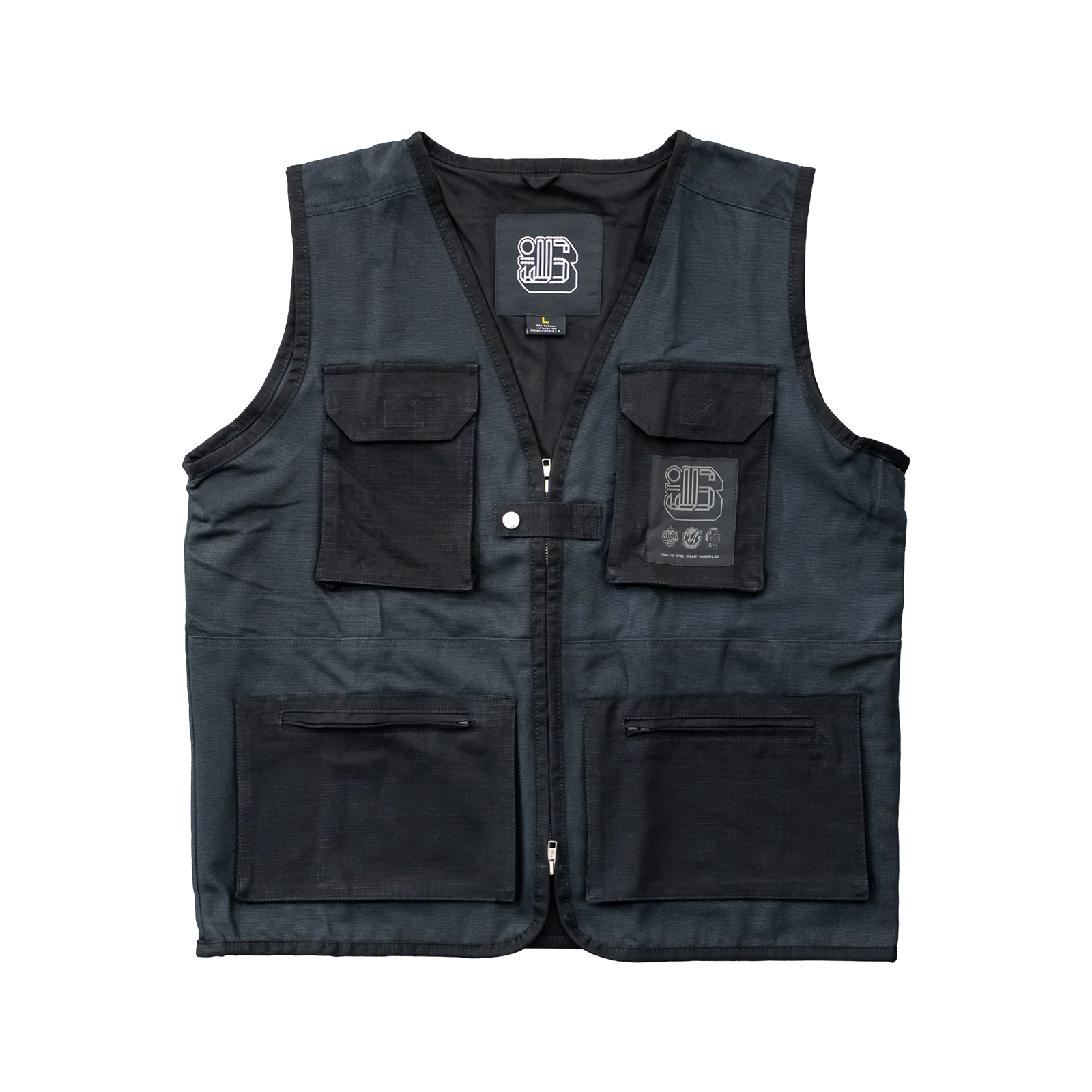 CANVAS UTILITY VEST (GRANITE)
