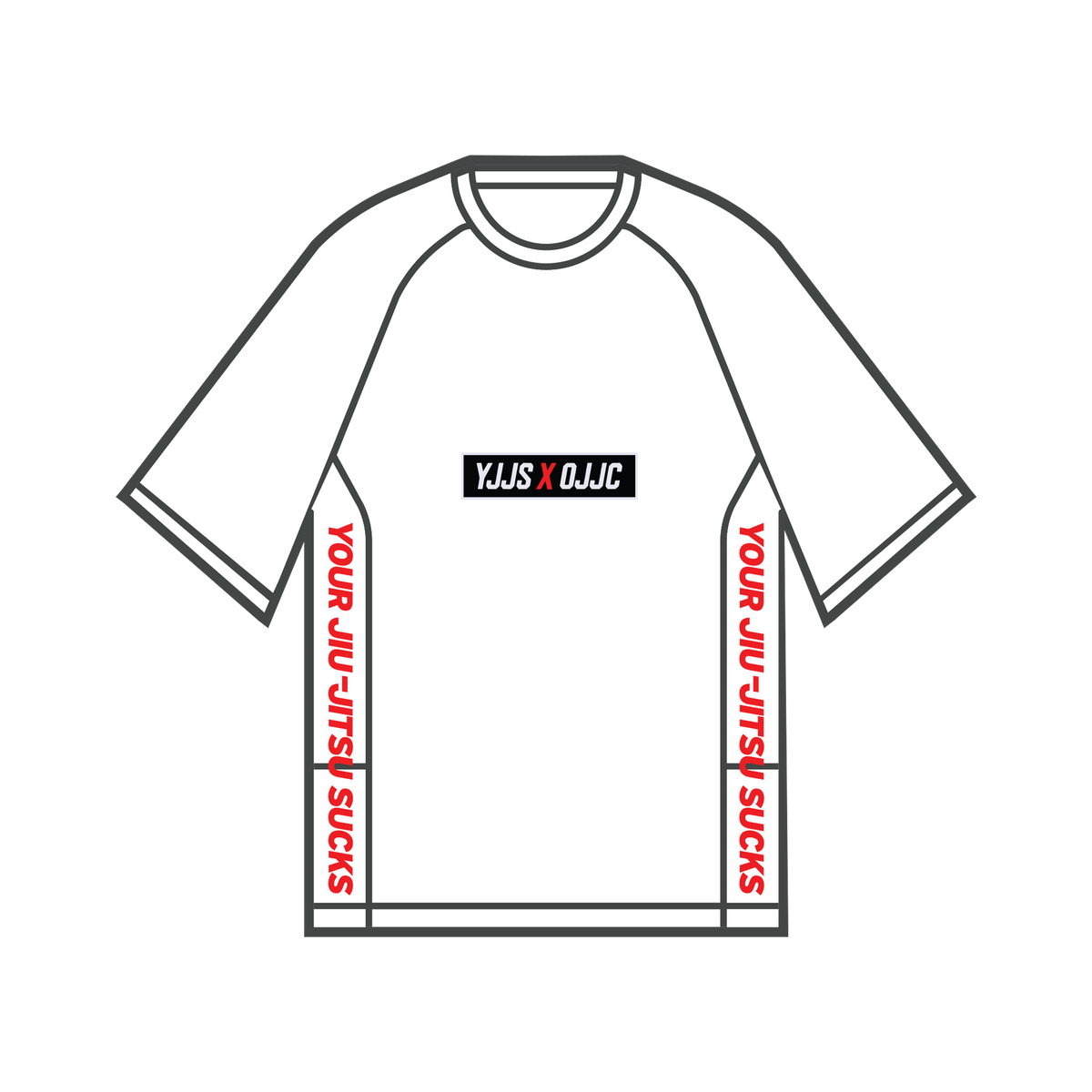 YJJS x OHANA RASHGUARD II [ISSUE 01] (WHITE)