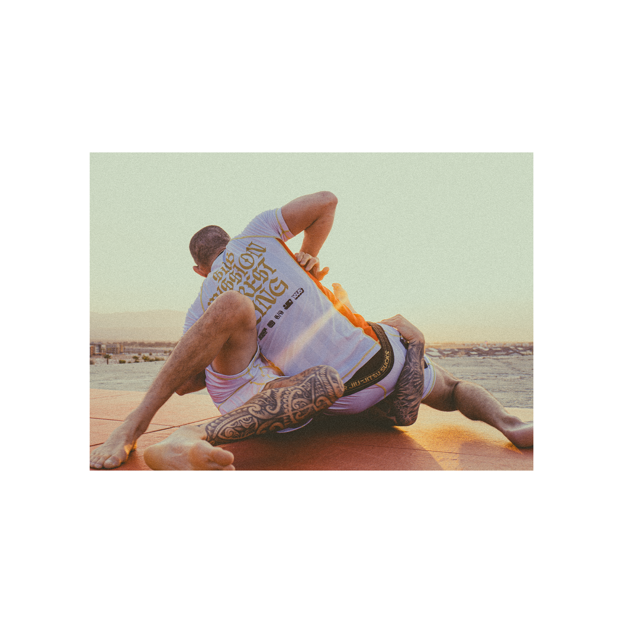 YJJS Gold Medal Rashguard (White)