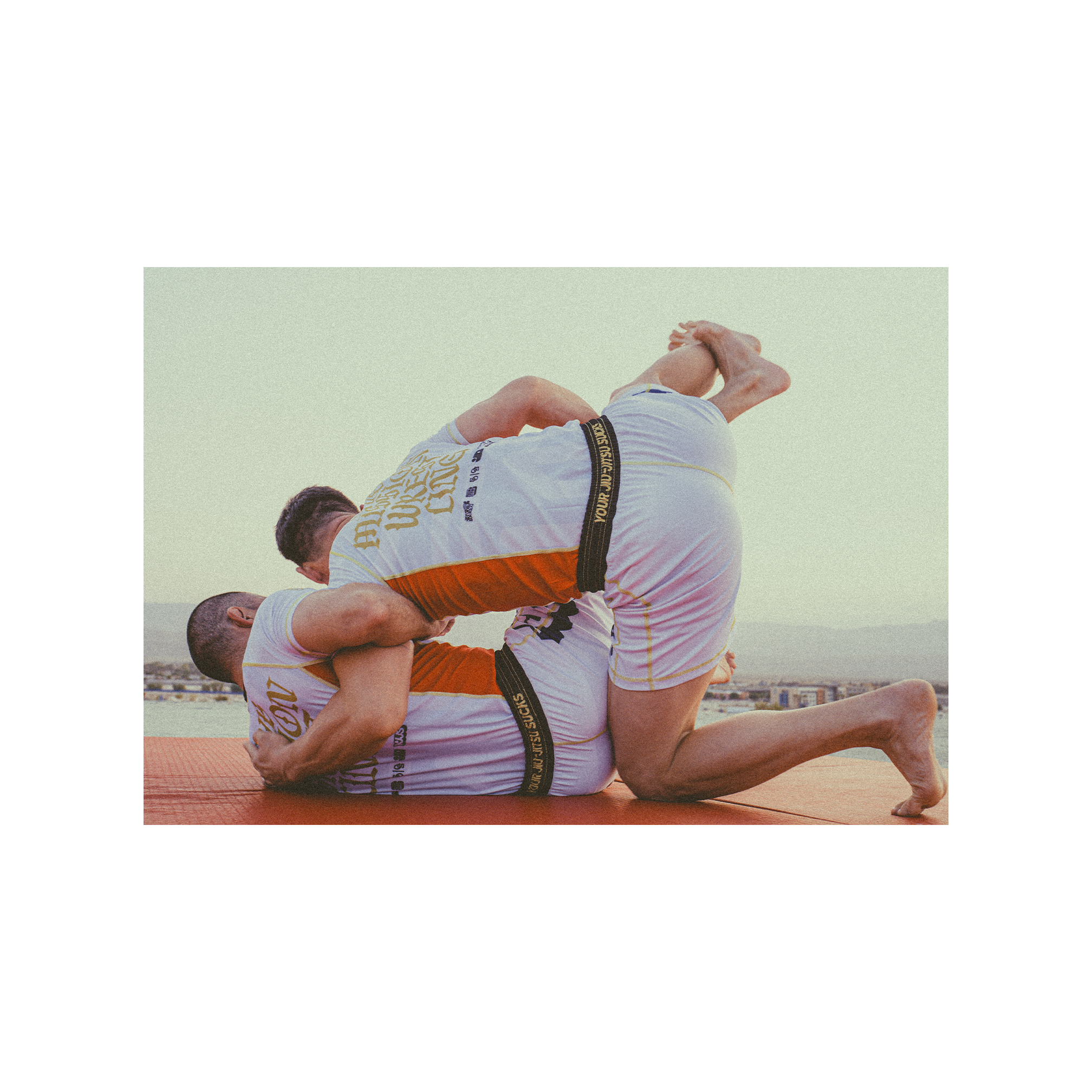 YJJS Gold Medal Rashguard (White)
