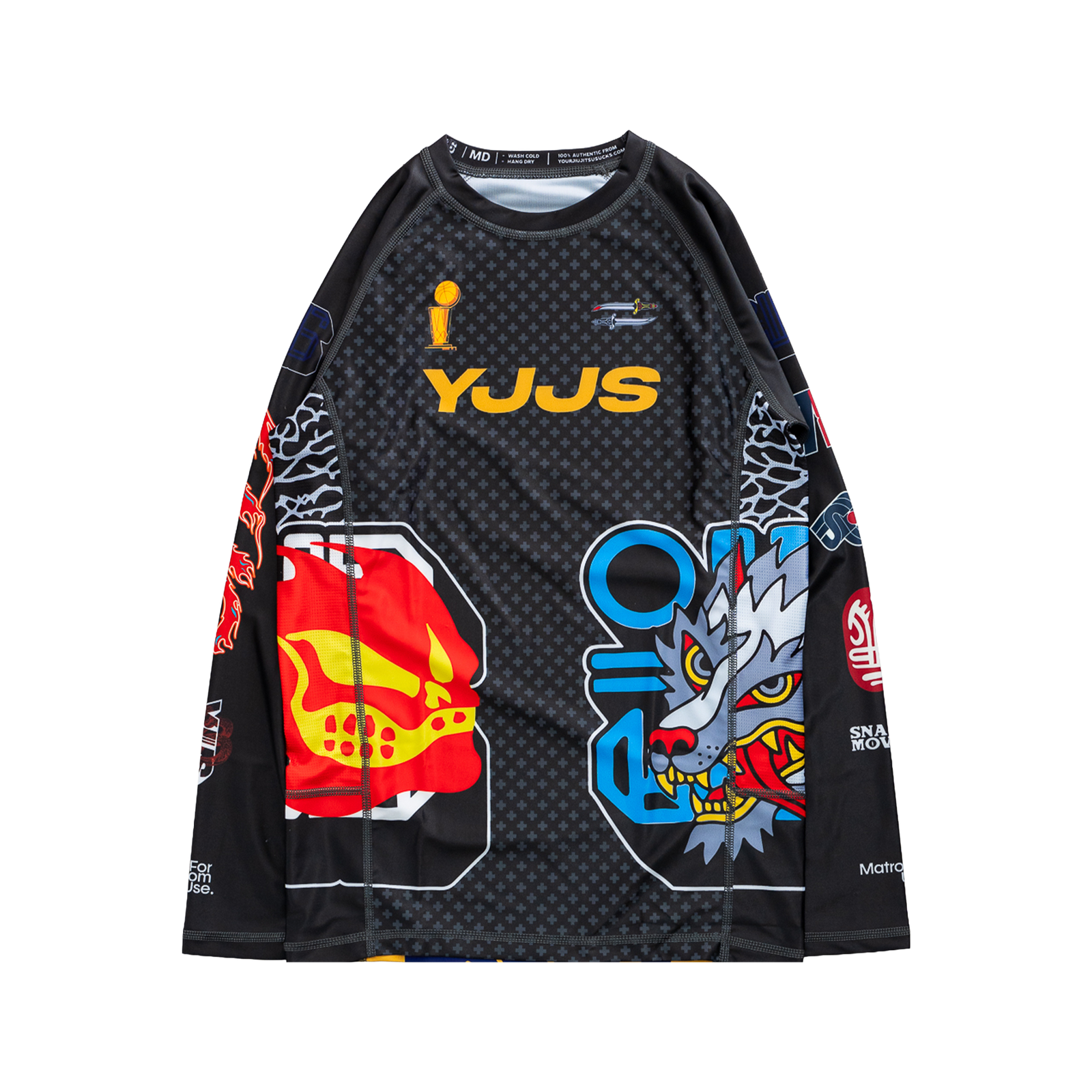 WHAT THE YJJS Rashguard (Black)
