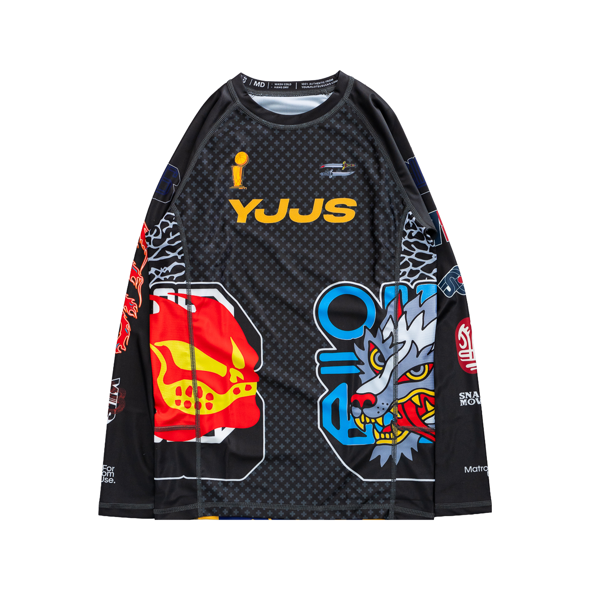 WHAT THE YJJS Rashguard (Black)