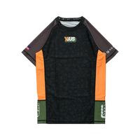 YJJS Safari One Rashguard (Black/Cedar)