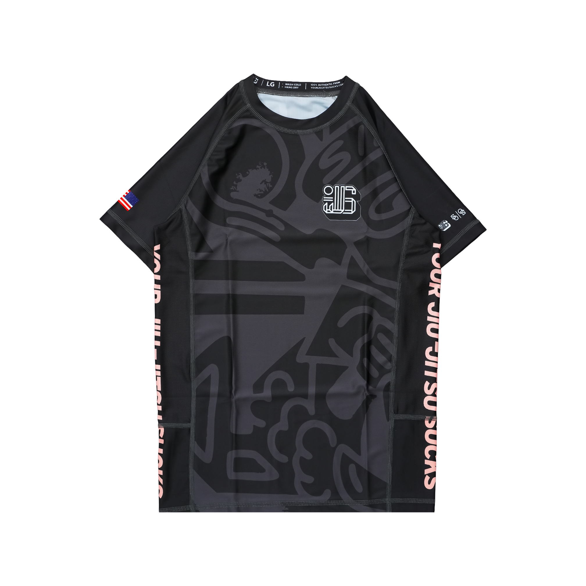 YJJS + SIPE v2 Rashguard (Black)