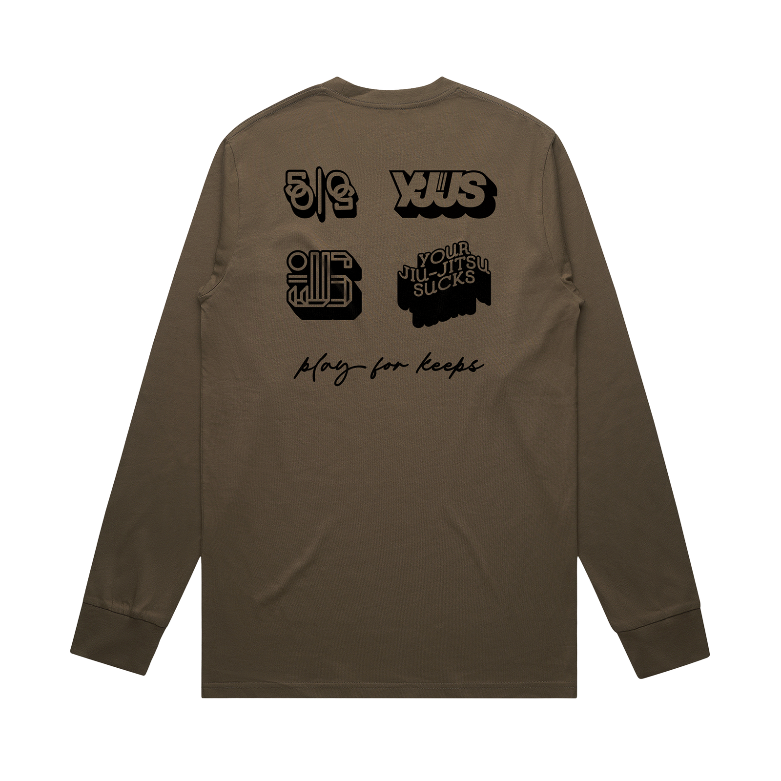 C41 YJJS For Keeps L/S Tee (Walnut)