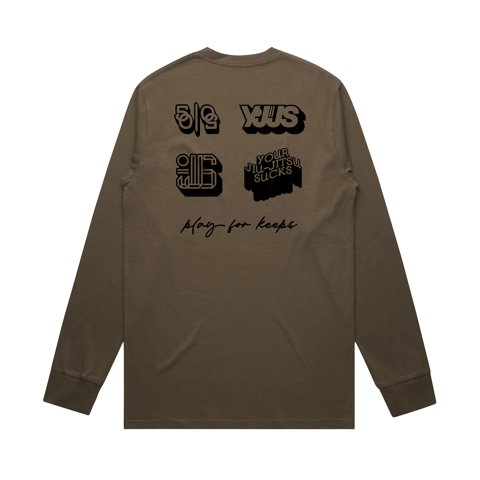 C41 YJJS For Keeps L/S Tee (Walnut)