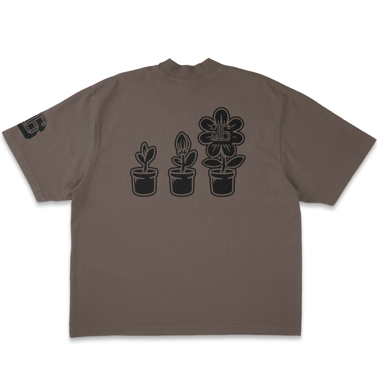 Flower Sweep (Oversize Brown)